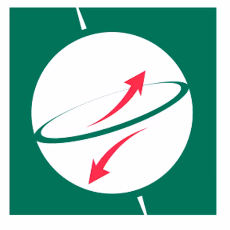 ARS T&TT logo featuring a green and white emblem with red arrows encircling a globe