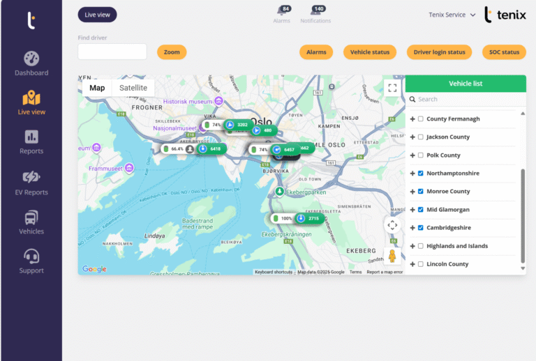 Flet Map Fleet Management Platform for Tracking, Routes & Driver Data