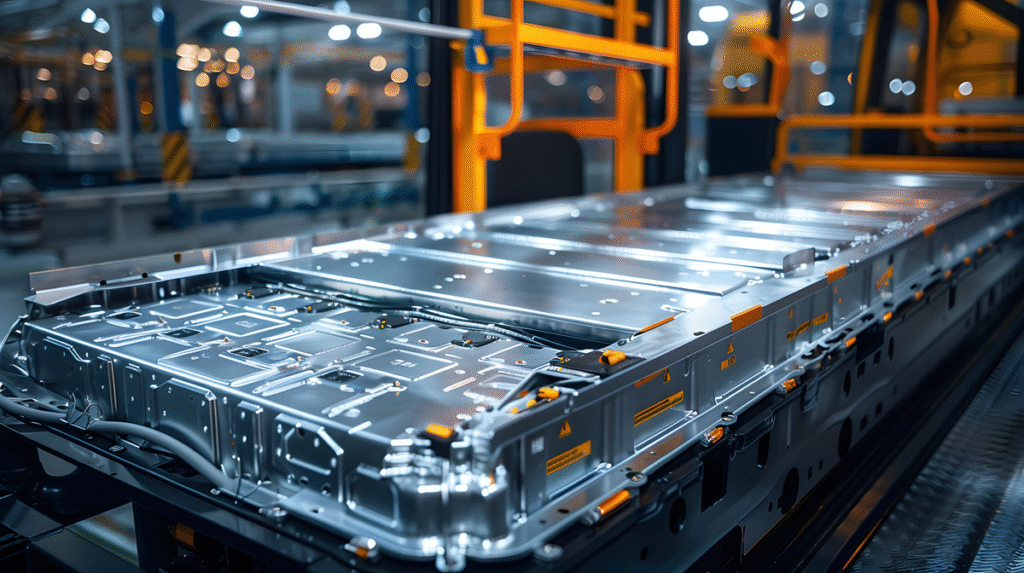 Electric bus battery illustrating battery health monitoring for electric bus fleets with Tenix Charge.