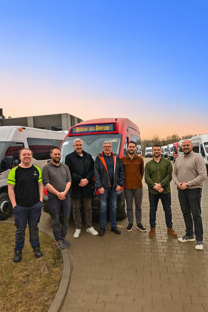 Tenix Operations Team with a Customer in Bergen