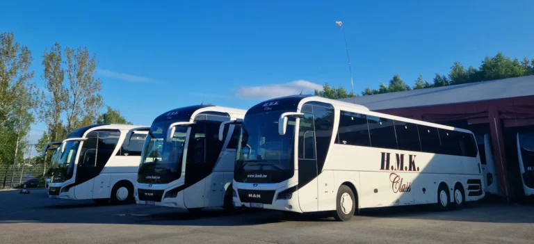 Private fleet operator managing electric bus charging and maintenance using a handheld control device in a depot.