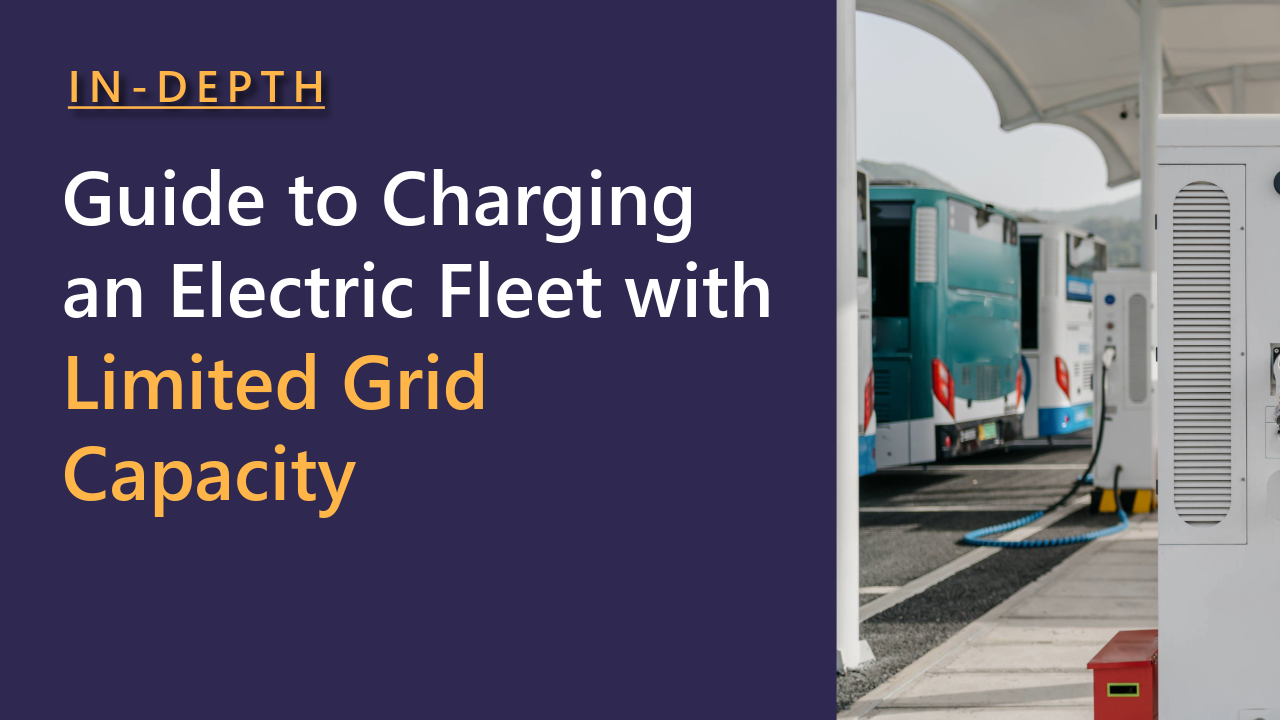 Charging an Electric Fleet with Limited Grid Capacity
